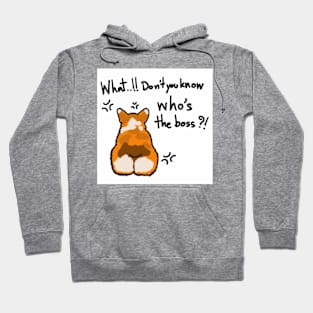 Corgi boss "What..!! Don't you know who's the boss?! Hoodie